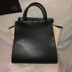 Zac Posen large Eartha purse. Black & beige sides